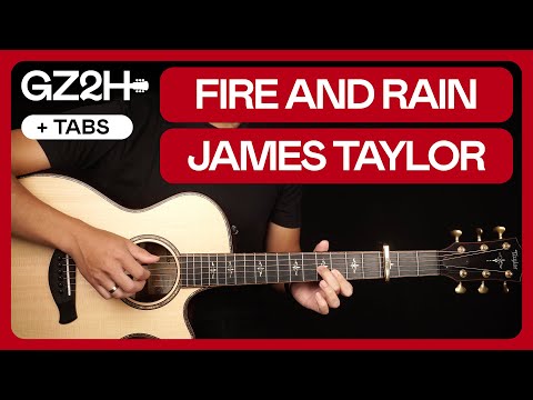 Fire And Rain Guitar Tutorial James Taylor Guitar Lesson |Fingerpicking + Easy Version + TAB|