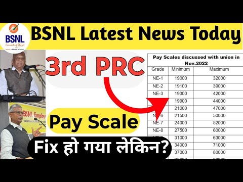 BSNL 3rd PRC Pay Scale has been fixed but? | BSNL Latest News Today | BSNL 3rd PRC News