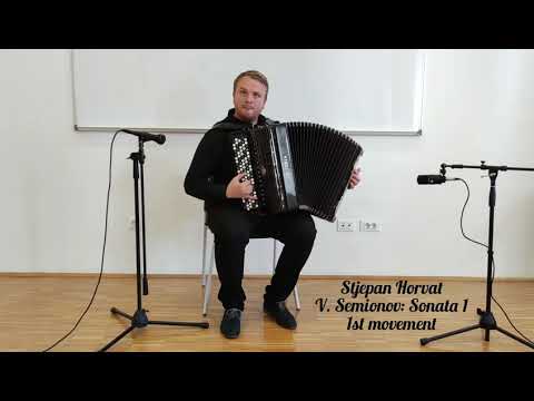 Stjepan Horvat - V. Semenov: Sonata no. 1 - 1st movement