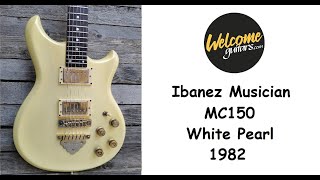 Video thumbnail for Ibanez Musician MC-150 1982 Pearl White Crafted in Japan with hard case by WelcomeGuitars