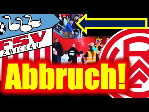 4K Vlog: Match Abandonment FSV Zwickau - Rot-Weiss Essen, April 23rd, 3rd League Relegation Drama...