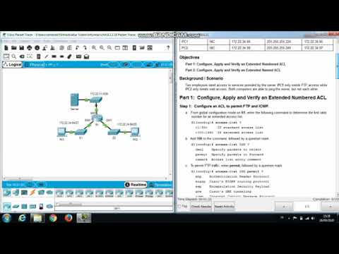 4.2.2.10 Packet Tracer - Configuring Extended ACLs - Scenario 1