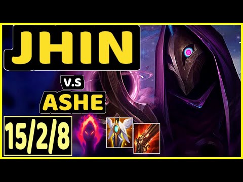 YUUKI60 (JHIN) vs ASHE - 15/2/8 KDA BOTTOM ADC GAMEPLAY - EUW Ranked DIAMOND