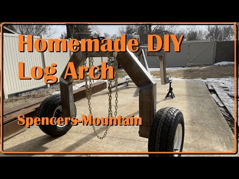 Homemade DIY Log Arch Spencers-Mountain