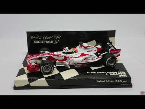 Thumbnail for Minichamps Super Aguri Honda SA06 S. Yamamoto 2006 by Honda Super EV, Super Aguri SA06, Super Aguri F1