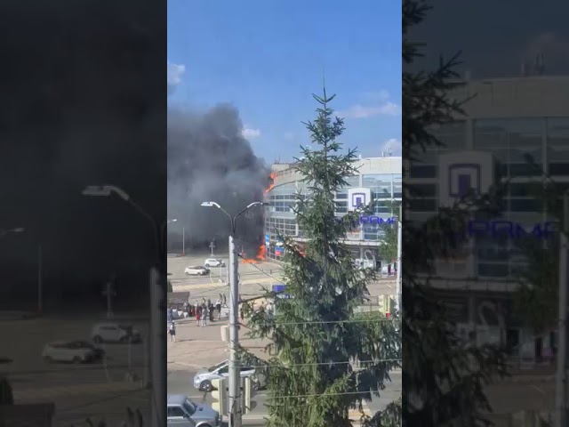 Күрше Әлмәттә 8 июльдә «Панорама» сәүдә үзәгендә янгын чыкты