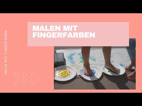 Malen mit Fingerfarben