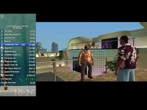 Grand Theft Auto: Vice City All MIssions Speedrun in 2:53:15