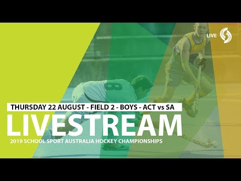 🔴 2019 SSA 12 & U Hockey - Thur 22 - Boys - ACT vs SA - Field 2 - Game 1