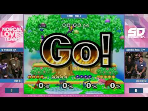 NorCal Loves Teams - Teams Pool 2: Shroomed & Alan (Sheik & Peach) vs HMW & Darrell (Fox & Samus)