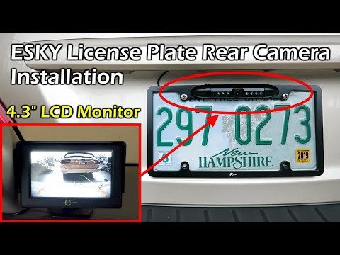 How To Install Rear License Plate Camera System