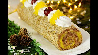 NOVIDADES DE NATAL! UM ROCAMBOLE DE NOZES DELICIOSO E INESQUECÍVEL - SEM TRIGO E SEM LACTOSE