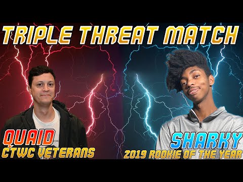 Master of the Center Well Quaid vs 2019 RotY! Quaid v Sharky! Triple Threat Match 2