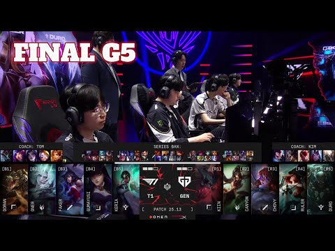 GEN vs T1 - Game 5 | Grand Final LoL MSI 2025 Main Stage | T1 vs Gen.G G5 full