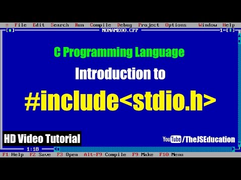 What is "#include stdio.h" in C Programming Language | HD Video Tutorial Video