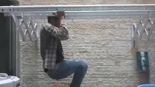 Test độ chịu lực của giàn phơi xếp ngang