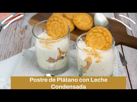 Postre de Plátano 🍌 con Leche Condensada