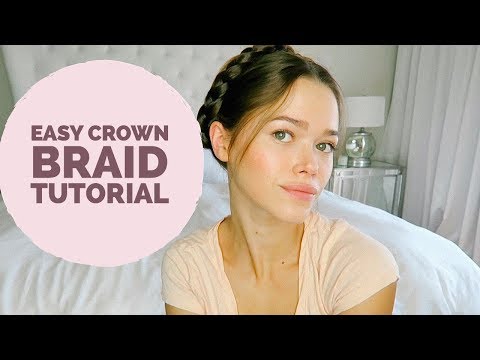3 Min Easy Crown Braid Hair Tutorial!