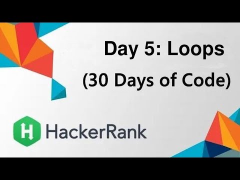 Day 5 Loops Hackerrank Java