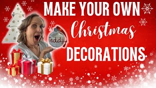 DIY CHRISTMAS DECORATIONS WITH CRICUT | Beginner-Friendly Holiday Crafts!🎄❄️