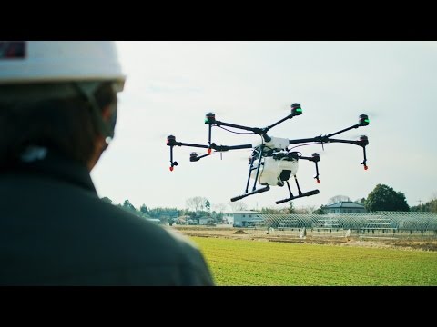 DJI社 AGRAS MG-1の紹介動画。実に分かりやすい。本校も農業コーススタート致しました。