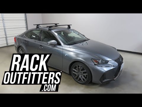 Lexus IS Outfitted with the Yakima Baseline Jetstream Roof Rack Crossbars