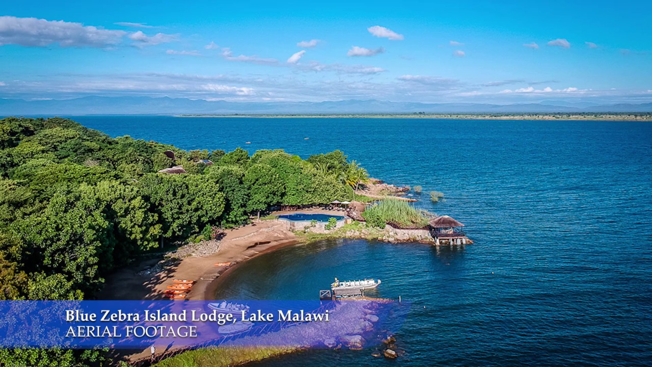 Aerial footage of Blue Zebra Island Lodge in April 2018 (after the rainy season) - by The Grown-Up Travel Company