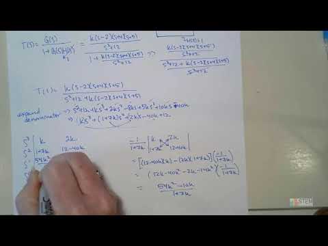 How to find range of gain K to ensure stability of unity feedback system using the Routh array