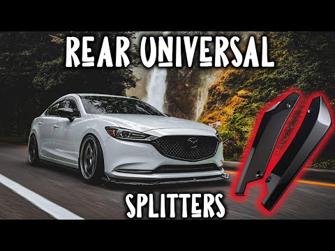 Universal Rear Splitter Install On my modified 2018 Mazda 6