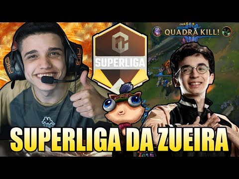 4LAN MELHOR JUNGLE BR E VVVERT JOGANDO DE ADC - SUPERLIGA DA ZUEIRA