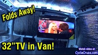 Van Build - 32&quot; FoldAway TV and Viper 2-Way Security System Installed