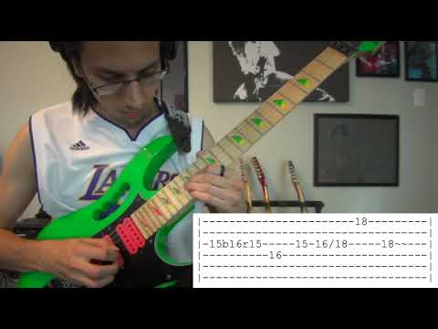 How to Play "Glasgow Kiss" solos - G3 Tokyo 2005 w/onscreen TABS