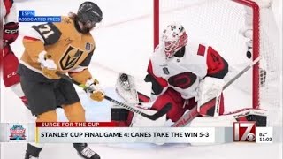 Carolina Hurricanes win Game 4 of Stanley Cup Final