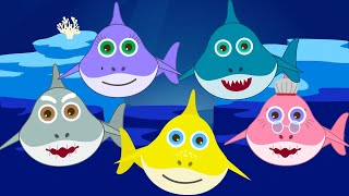 Baby Shark Nursery Rhymes | Baby Shark Cartoon Finger Family | Sing & Dance Animal Video