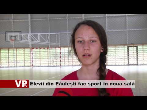 Elevii din Păulești fac sport în noua sală