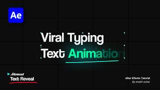 Viral Typing Text & Glowing Code Writing Animation – After Effects Tutorial