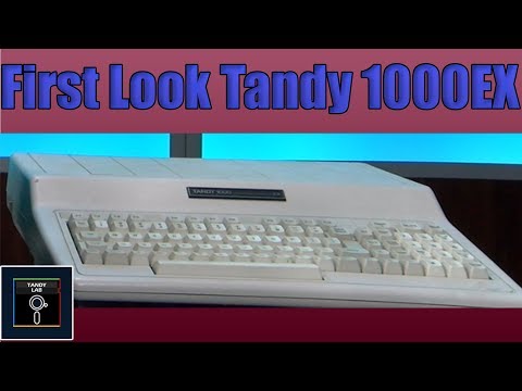 Tandy 1000  EX First Look - Tandy Lab!