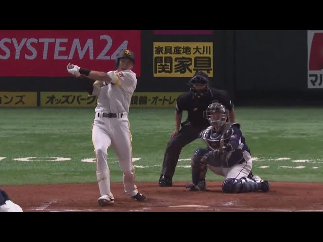 【6回裏】鷹12連勝へ!! ホークス・柳田 満塁のチャンスで2点タイムリーヒット!! 2020/10/23 H-L