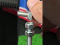 Easy way to join threaded rods, no tools needed. A perfect join #lifehack #diy #tips #tricks #hack
