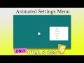 Making A Simple Settings Menu Using Vanilla JavaScript My Craft