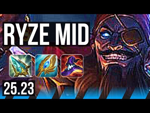 RYZE vs YONE (MID) | Legendary | KR Challenger | 25.23