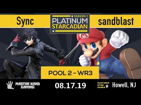 Platinum Starcadian S3 - Sync (Joker, Cloud) vs. sandblast (Mario, Palutena) - Pool 2 - WR3
