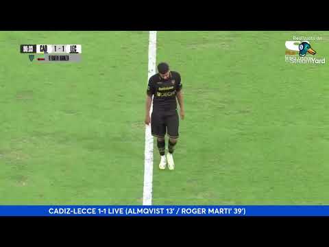 CADIZ-LECCE 1-1 LIVE STREAMING AMICHEVOLE TROFEO "RAMON DE CARRANZA"