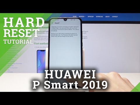 HARD RESET HUAWEI P Smart 2019 - Restore Factory Settings