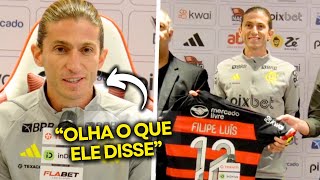 OLHA O QUE O FILIPE LUIS DISSE NA SUA APRESENTAÇÃO COMO TREINADOR DO FLAMENGO!