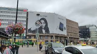 Hotels by the Train Station in Helsinki, Finland.