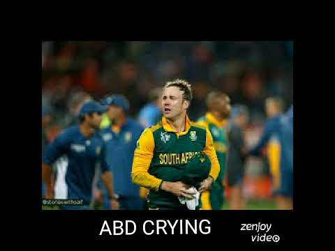 South Africa cricketer A B Devilliers crying 😢 last match Sa Vs Nz last match world cup #   Mein