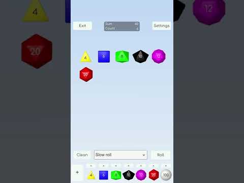 Virtual 3D Dice Roller EX2