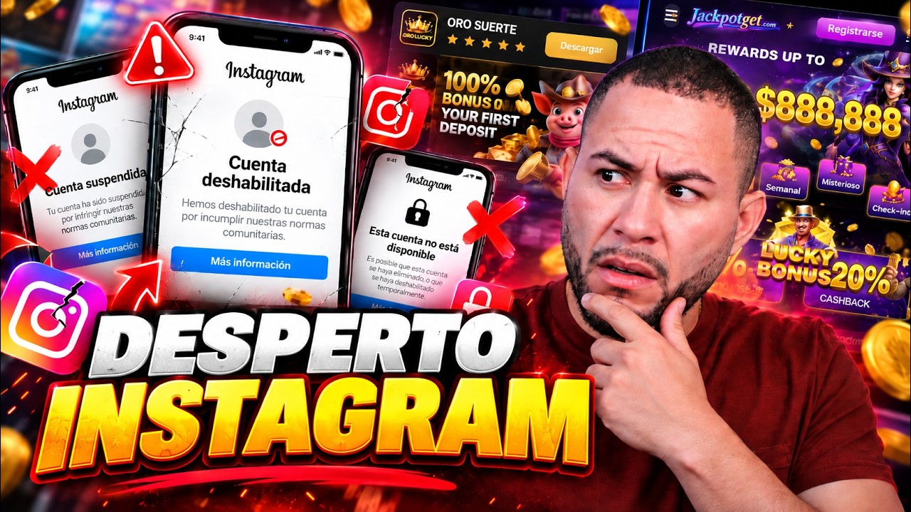 SE ACABO! Instagram Esta Cerrando CUENTAS promocionan CASINOS!!