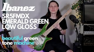 Video thumbnail for New For 2022! Ibanez Premium SR5FMDX Emerald Green - Beautiful Green Tone Machine by Oli Royer
